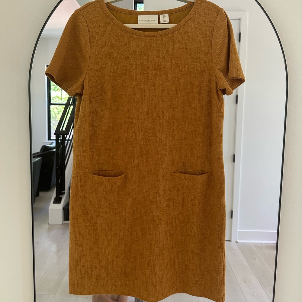 Cynthia Rowley Shift Dress w/ Pockets Sz L
